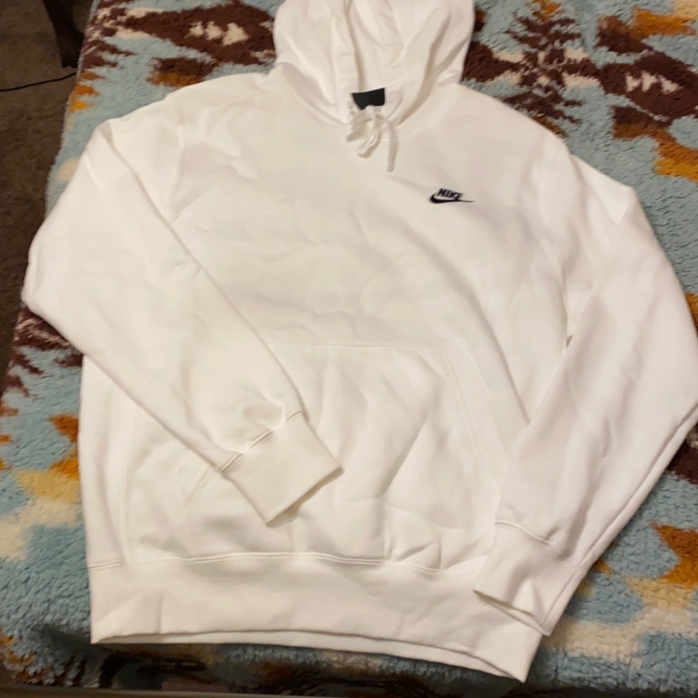Brand new mint condition white Nike hoodie
